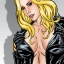 Black Canary stripping naked and playing with herself!