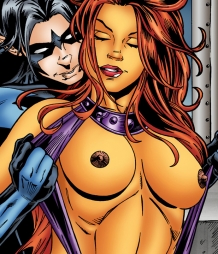 Starfire gets hardcore sex from Nightwing