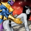 Thanos fills Death’s tight asshole with bad guy dick meat!