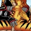 Tigra gets wild and kinky with the Black Knight’s meat sword