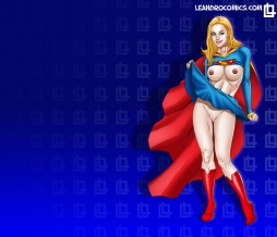 Sexy Supergirl in the nude wallpaper